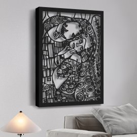 Gustav Klimt The Kiss - Metal Wall Art Decor - Reprography AWD-001