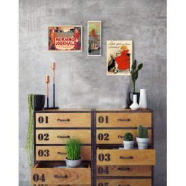 Retro Illustration MDF Wall Art - RP-1004