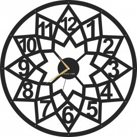 Metal Wall Clock 50 Cm Diameter - MET-WC-UYART-009